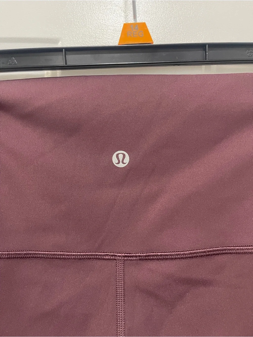 Lululemon High-Waist Athletic Leggings in Wine Sz 12 sports yoga